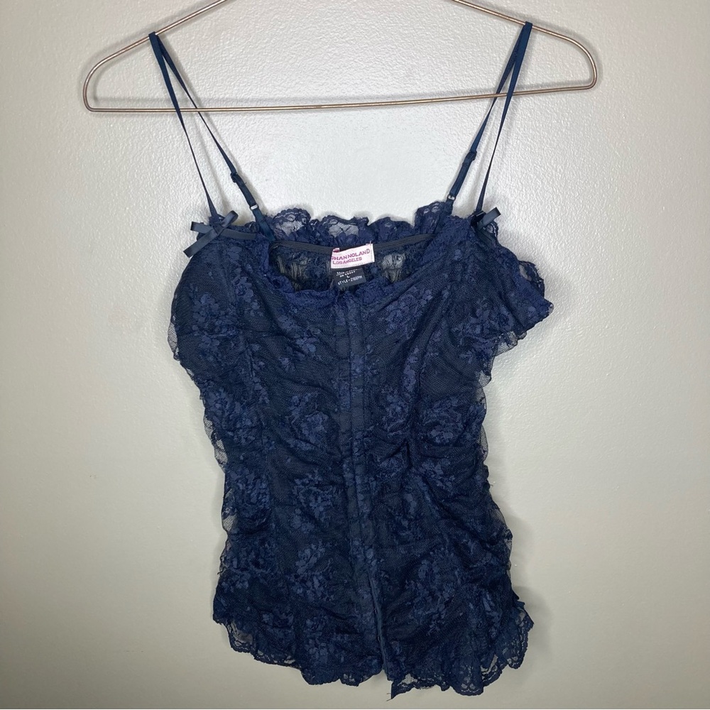 Meghan Noland Vtg Lace Bustier Tank